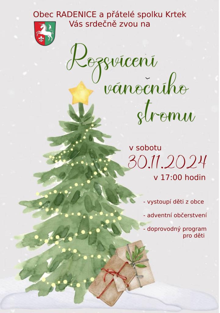 Slavnostní rozsvícení vánočního stromečku
