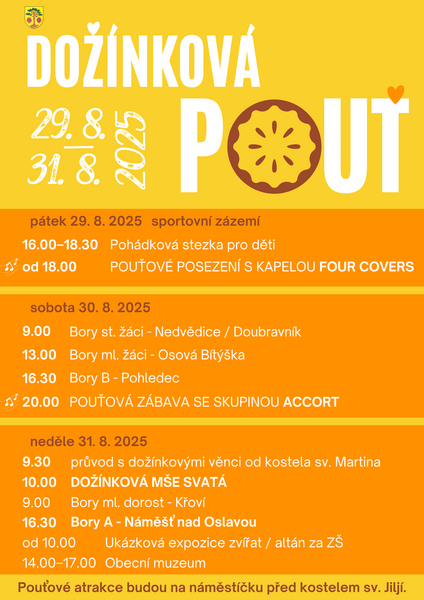 Dožínková pouť Bory 2025